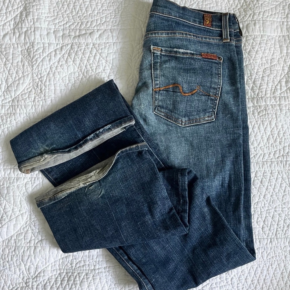 7 for all mankind flare jeans size 28